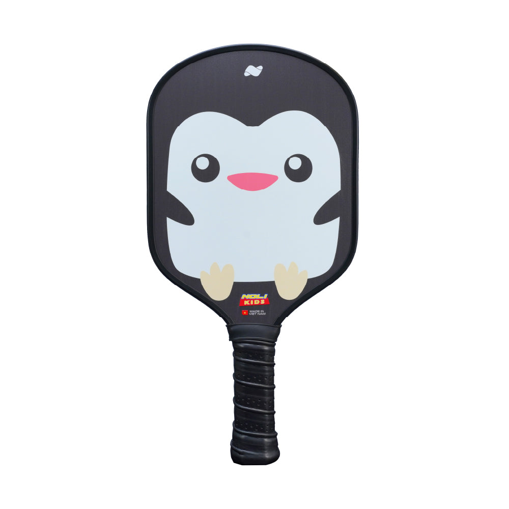 NOLI KIDS Pickleball Paddle – Super Lightweight PP Honeycomb Core | For Kids Ages 4–15 | Penguin