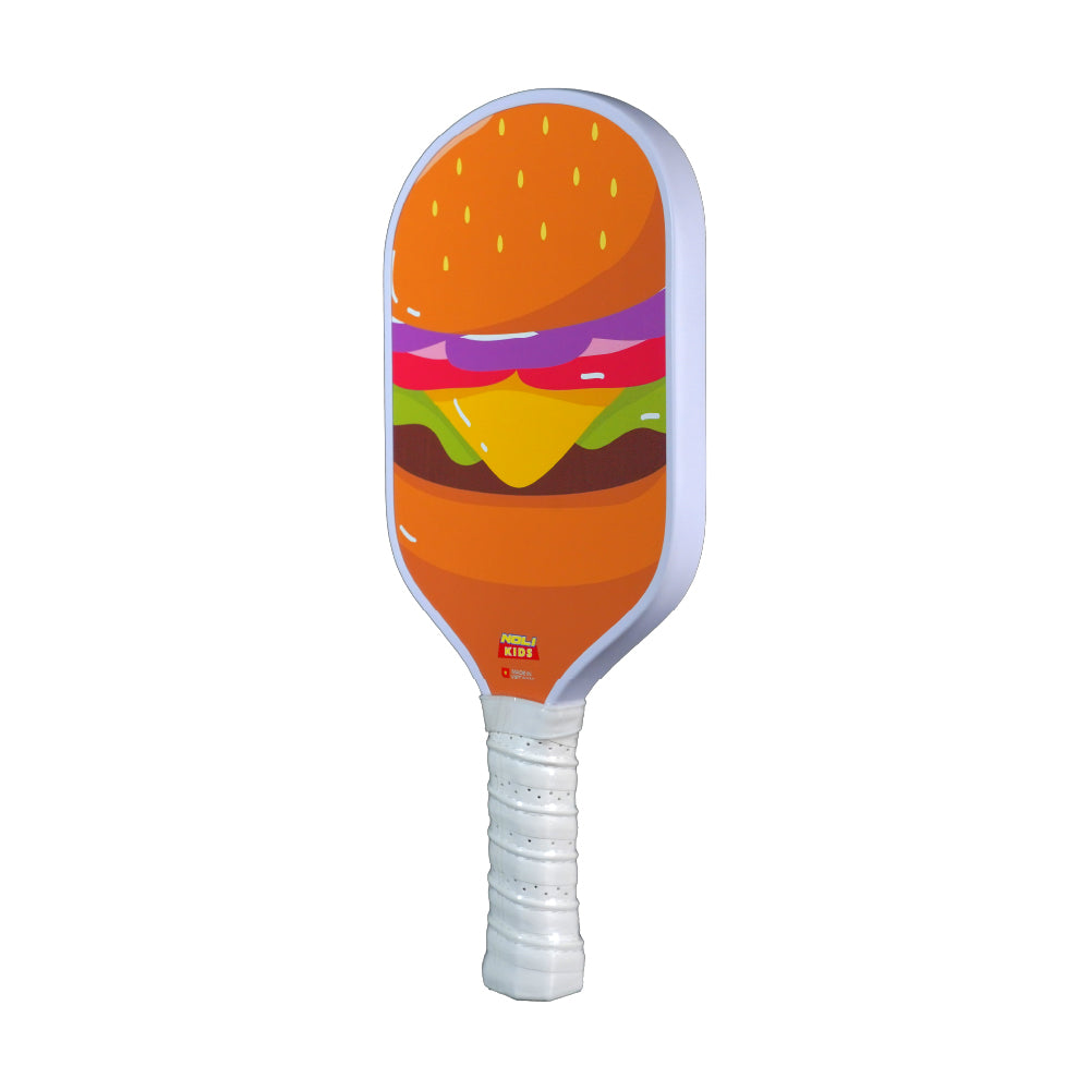 NOLI KIDS Pickleball Paddle – Super Lightweight PP Honeycomb Core | For Kids Ages 4–15 | Hamburger