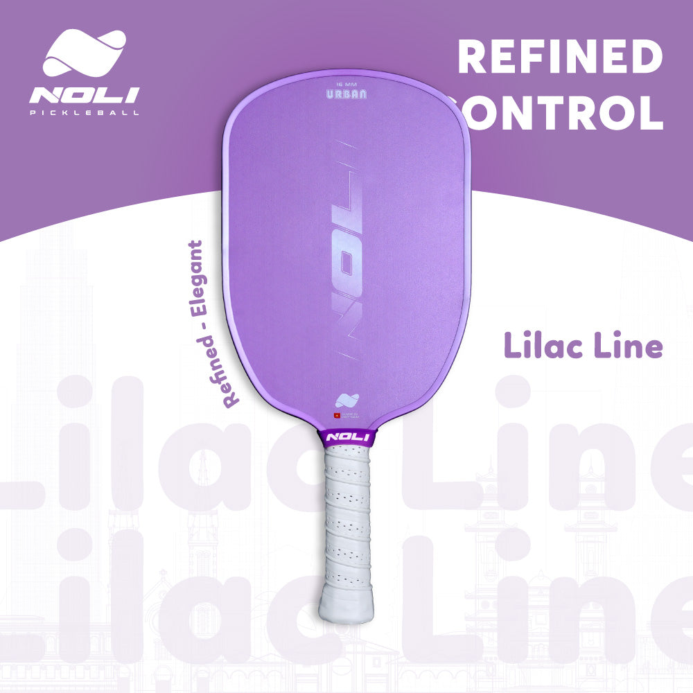 NOLI URBAN Pickleball Paddle – Lilac Line | Fiberglass Crystal Tough | Control Paddle