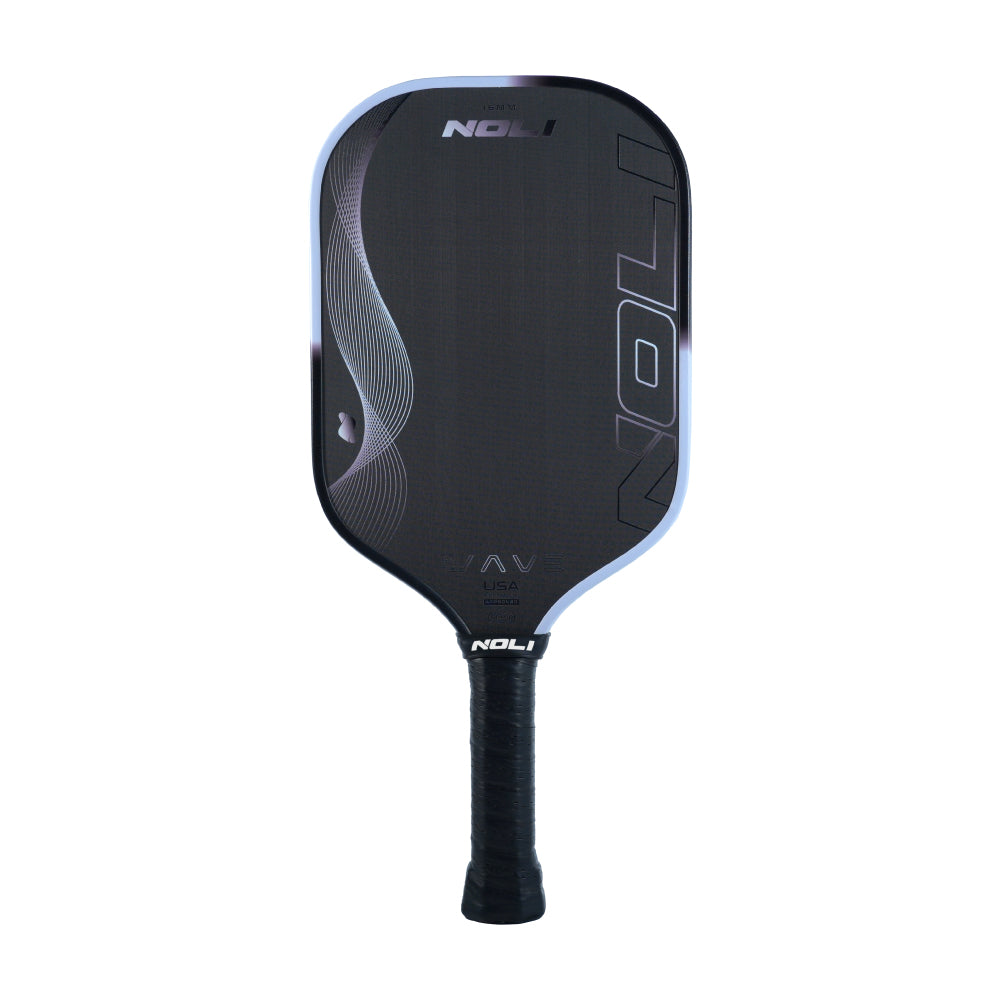 NOLI WAVE Premium Pickleball Paddle – Toray Carbon | Large Sweet Spot | Silver Wave