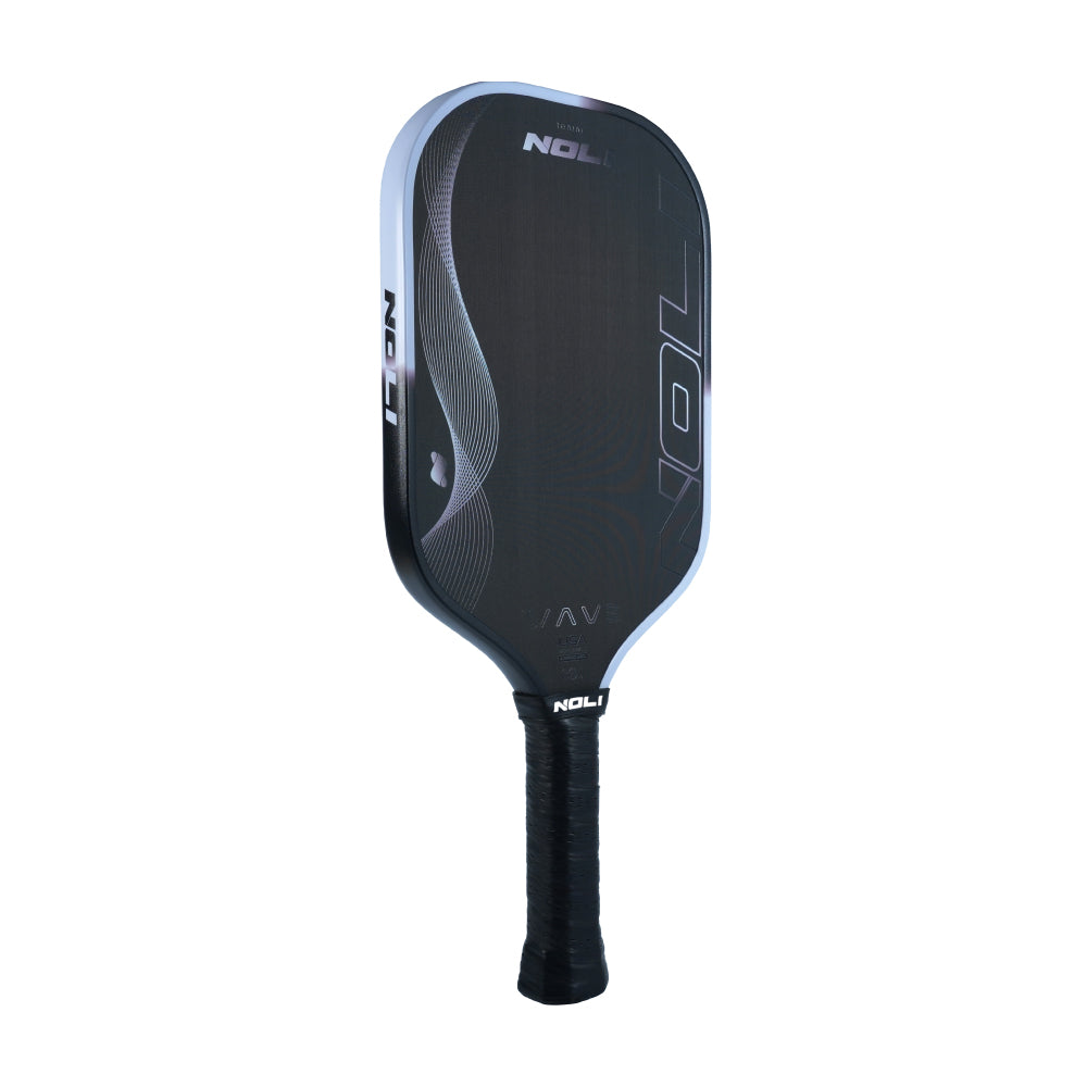 NOLI WAVE Premium Pickleball Paddle – Toray Carbon | Large Sweet Spot | Silver Wave