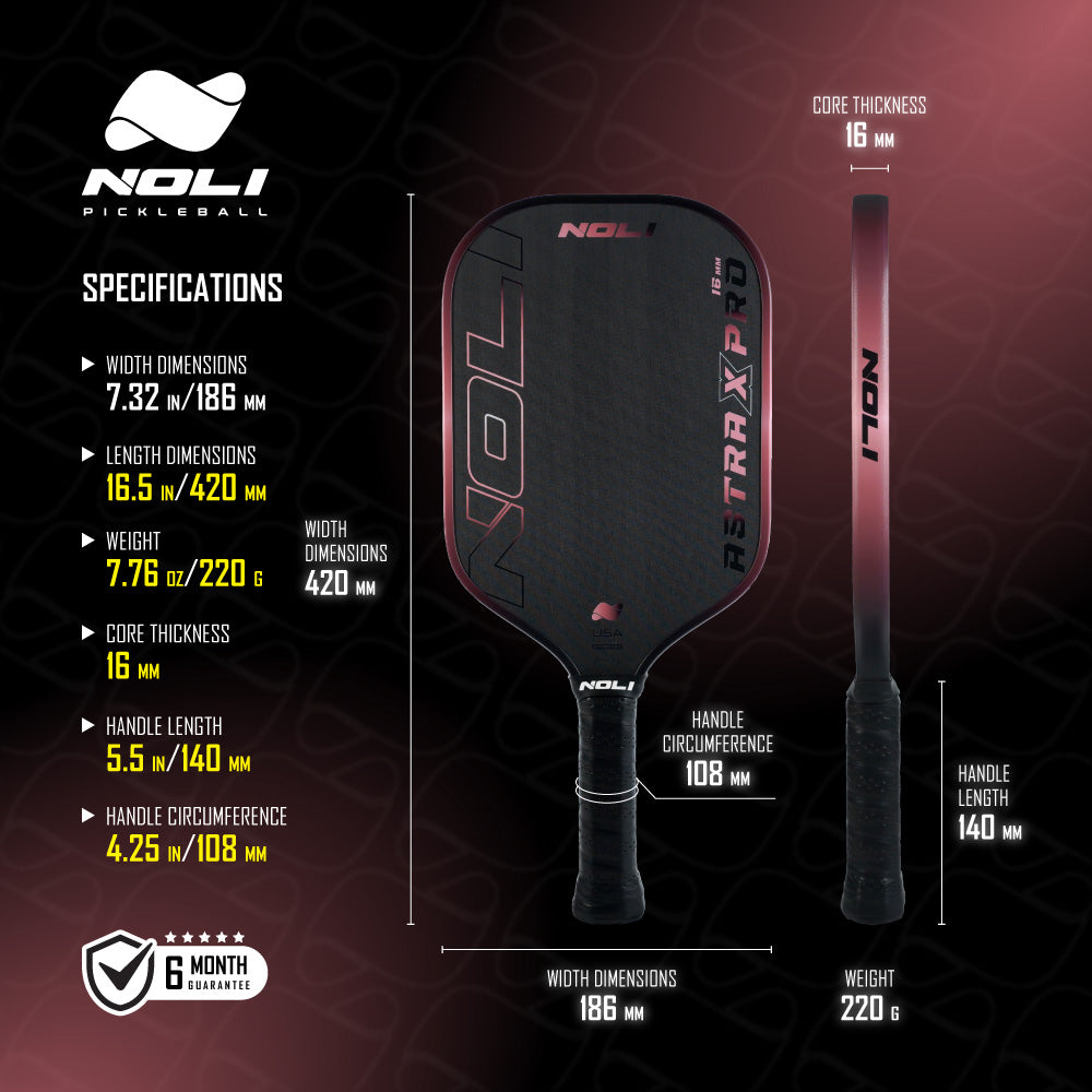 NOLI ASTRA X PRO Pickleball Paddle - Sakura Pink